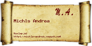 Michls Andrea névjegykártya